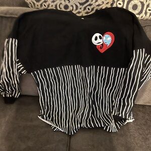 Disney The Nightmare Before Christmas Jack & Sally Spirit Jersey Size Large